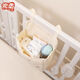 Yusenyi crib hanging storage splicing bed diaper storage hanging basket fence storage basket diaper table side storage universal beige bear storage hanging bag