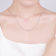 China Gold (CHINA GOLD) PT950M buckle melon seed platinum necklace plain chain as a birthday gift for girlfriend and wife M buckle melon seed chain (approximately 4.8g)