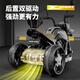 Bebel Children's Electric Bike Motorrad 1-3-6 Jahre alte Jungen Babyspielzeugauto können mit Fernbedienungs-Batteriewagen sitzen. High-End Gray [Single Drive + Large Battery + Early Education Music]