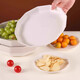Rice husk disposable dinner plate food grade thickened high temperature resistant dish dish household high-end biodegradable 8-inch round dish/dish (deep plate) 100 pieces