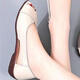 Nyckjk été nouveau en cuir authentique en cuir sandales féminines de poisson chaussures bouche sandales sandales en cuir féminines coins plats chaussures de maman gris 35