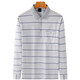 
Dad's summer long-sleeved T-shirt striped men's summer middle-aged loose thin spring and autumn middle-aged polo shirt men's clothing 9853 blue + 9853 gray one size 48 suggestions 80-120Jin [Jin equals 0.5 kg]