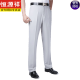 恒源祥桑蚕丝休闲西裤男中年夏季薄款老人免烫直筒宽松休闲裤正装 869-豆绿 29 (2尺2)