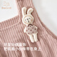 Banxidi Girls' Pants Spring and Autumn 2025 New Style Baby Overalls Corduroy Children's Clothing Children's Autumn Casual Pants Pink 90
