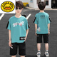 G.duck Boys T-shirt Short Sleeve 2025 Summer New Children's Big Children's Tops Children's Clothes Boys Pure Cotton Half-Sleeve Summer Clothes Trendy Winilila-BX679T-Shirt-Blue 130 cm