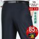 Pantalones para hombres de mediana edad de Tiger City Pantalones de lana Pantalones de ropa de hierro No Iron Pantalones de ocio Otoño e Invierno Estilo doble plisado Doble #9918 Negro Black Blue Fall y Winter Grueso Estilo adecuado para 29 2 pies 2 Círculo de cintura