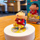 Super lustiger Bär, echter Crayon Shin-chan, dynamische Superman-Serie, Puppe, Blindbox-Ornament, Auto-Ornament, Zubehör, trendige Figur, Geschenk, bestimmtes Modell, dynamischer Grundschüler, 6–7 cm