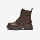 Botas de Bata Martin para el centro comercial de invierno para mujeres New Cow Wide British British British Boots Versátiles Boots AGC41DD4 Marrón Color - Single 37