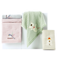 King Shore 2 Gold Handtuch Gaze Doppelschicht Haushaltsgesicht Waschbad Erwachsene und Kinder vergrößertes Badetuch Green Ga3884ht_Double-Layer Garn 1