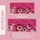 Drei-April-Tiger-Maus-Pad extra großer süßer Erdbeerbären-Maus-Pad Girls Office Desk Pad Computer Keyboard Pad Lernkissen TZ-826BOOM 300x250mm2mmmmmmm