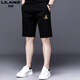 Lilang Herren Casual Shorts Herren 2025 Neuer Sommer Dünnstil Vielseitiger Sport schnapptrocknen Männerfünf-Punkte-Hosen Schwarz 13067 m 165 (geeignet für Gewicht 90-120 Jin [Jin gleich 0,5 kg])