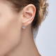 Alain Michal Classic Serie S925 Silber 1 Karat Kultivierter Diamantohrringe Valentinstag Geschenk an Freundin