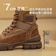Specht Innere erhöhte Martin -Stiefel für Frauen 2025 neue kurze Stiefel Desert Wanderstiefel Retro Outdoor Wanderarbeit Stiefel Frühling und Herbst Brown Innere erhöht 35