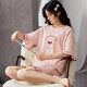 
Sweet and cute summer ladies pajamas set round neck short-sleeved home clothes GXT-6630 women GXT-6631 women M (155) [Suggested 80-95 Jin [Jin equals 0.5 kg]]