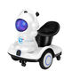 Bowell Astronaut balance à dérive électrique voiture moto 2-8 ans bébé télécommande jouet voiture peut s'asseoir sur une batterie voiture télécommande blanc + double entraînement + 8 heures de jeu + configuration complète + casque