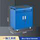 An Junsheng Tool Cabinet Workshop Multi-drawer Lockable Mobile Wheeled Tool Cart Workbench Customized for Heavy Auto Repair Practical One-Door Tool Cabinet Wheeled Blue