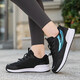 Outdoor sports walking shoes for women 2025 summer breathable light and comfortable mother shoes soft sole non-slip fashion elderly shoes JJ-6636 red 36