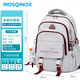 MOSQINOR spine protection school bag new junior high school girl burden reduction backpack junior high school student large capacity simple college student backpack purple
