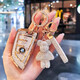 Zuimi (Zuimi) Geeignet für BMW Key Cover 530 Shell 12357 Serie 325LI525 Damen x1x23456 BAG B] Noble Lila + Gold Star Diamond Schnalle + Weißbär
