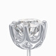 Alain Michal Classic Serie S925 Silber 1 Karat Kultivierter Diamantohrringe Valentinstag Geschenk an Freundin