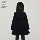 Jnby by JNBY New model Jiangnan Buyi children's winter woolen coat 1N0810380 001 black 110cm