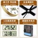 Zhong Xiaobai wall clock living room clock 2025 new perpetual calendar quartz clock wall clock free punch temperature and humidity household watch