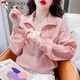 Woodpecker Vêtements de crème solaire pour femmes 2025 Été Nouveau collier de lumière à la mode à la mode