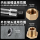 A beautiful brass thickened 4-point inner and outer wire water pipe plug, four-point triangular valve plug cap, faucet plug, explosion-proof 20 bulkhead, extra thick 4-point internal wire plug, copper color