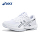 ASICS badminton shoes for men and women GEL-ROCKET 12 official flagship 2025 new professional training shoes white 40