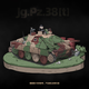 Full Crown Building Blocks Limited Edition Full Crown Neues Produkt im Zweiten Weltkrieg 38t Hunter Tank Zerstörer Bausteine ​​Militärgepanzerte Fahrzeug Montage Spielzeug 38t Hunter Tank Zerstörer 698 Partikel geben Überraschungsgeschenk