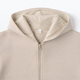 Muji (Muji) große Kinder Doppelschicht geflochtene Zipper Hoodie Kinderjacke Jacke und Mädchen Langarm CB1HPA4A Light Beige 120/60a