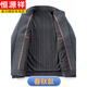 Hengyuanxiang (HYX) woolen coat men's spring, autumn and winter new thickened jacket business casual middle-aged stand-collar executive jacket Shangqing high-end quality no liner 2XL 185 150-165Jin Jin equals 0.5 kg
