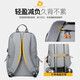 Huili Schoolbag Junior High School High School Boys Gran capacidad Estudiantes universitarios Mochila liviana Mochila casual Bolso de viaje de viaje Gray [Colgante decorativo]