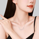 Chao Acer Platinum Camellia Platinum Necklace PT950 Set of Platinum Necklaces as a Gift for Your Girlfriend Priced at RMB 520 3.8g, Chain Length Approximately 40cm + Extension Chain