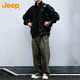 Jeep (Jeep) Chaqueta de chaqueta para hombres Spring y Autumn Stand Collar Ejecutivo Ejecutivo Ropa estadounidense Loos American Clothing Militar Green XL