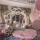 Huaiyin Simulated Rose Petal Wedding Hand Sprinted Wedding Mariage Room Ktv Bar Confestion proposition de la Saint-Valentin Décoration décoration du lac Bleu 50 Pieces [Installation comprimée]