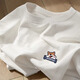 La Hailan Home Hla gleich 2025 Sommer-Kurzärmlern-T-Shirt Ins Trendy Marke Lose Round Neck Paare [3895-Wasp White Picture] Black M _ Geeignet für das Tragen innerhalb von 100 Jin [Jin gleich 0,5 kg]