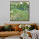 Crassus's 2025 new Van Gogh and Daubigny's garden prints, living room entrance decorative paintings, oil paintings and hanging paintings, simple and modern, Daubigny's garden 70*70cm gold frame, if you need an outer frame, contact customer service, purely hand-painted and customized ready-made paintings, shipped within 7 days