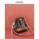 Agent d'achat CK / WQ Hong Kong Fashion Retro Retro Handbag Bag Femme Femme Daily Commu au sac à bandoulière Single-Single Brown Brown Brown