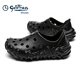 Goldlion Sandalen Herren Sommer 2025 Neue dickdelige nicht schlupfende atmungsaktive lässige Schuhe Pantoffeln Herrenloch Schuhe Schwarz 40