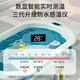 NOCOLLINY baby bathtub foldable, large children's bathtub that can sit and lie down, baby bathtub newborn children's supplies [Digital temperature display - door-to-door delivery] Dawn Green