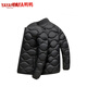 Duck Down Jacket Light and Thin Style Couple Down Jacket for Men and Women New Autumn and Winter Versatile Casual and Comfortable Jacket Khaki XL 145-165Jin Jin is equal to 0.5 kg