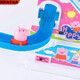 Pupan -Klettern Treppen Spielzeug Schwein Kinder 36 Jahre alte Track Car Boy Duck Elektro -Achterbahn SN3893 NETTE PIGE BEDING Treppe 6 Ferkel große Größe + 3 Abschnitte 5 Batterieversion