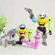 Figure de robot de boîte rythmique mignonne, boss de musique de deuxième étape Devil Simon Black combinée modèle Joy D3 [combinaison de boss de fusion de première étape] Deux figures 1