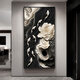 TURBOSUN porch hanging paintings face the entrance door with high-end three-dimensional western wall Jiuyu picture porch decoration painting hanging directly opposite the door Jiuyu Fengnian C 60*12035mm+transparent golden frame