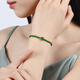 Oriental Jade Ice King Green Millet Beads Ultra-Fine Bracelet Spicy Green Gourd Jade Bracelet Lucky Fortune Birthday Gift for Women
