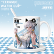 NID Summer Battle Barge Brandt Phoebe Canterella Zanne Swimsuit Периферическая питьевая чашка чашка аниме -керамическая кружка [белая одиночная чашка] TJ4877 изысканный [Muk] + Coaster + Cup Lid