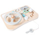 Maria Montessori Montessori Early Education Education Toue bébé Bank Barged Wheater Toy Toy Children Simulation Conduite sur la maison Wall House Direction du volant Fun Fun Game