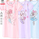 Babudou girls nightgown summer thin children's pajamas dress baby girl Modal princess A-class big child girl BBD5008 blue gray 140