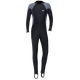 Grimar Jonsson One-piece Swimsuit Teen Plus Size Men's Wet Suit Jellyfish Suit Long Sleeve Long Pants Sun Protection Swimsuit Surfing Black Gray Long Sleeve M Recommended Weight 105-12b